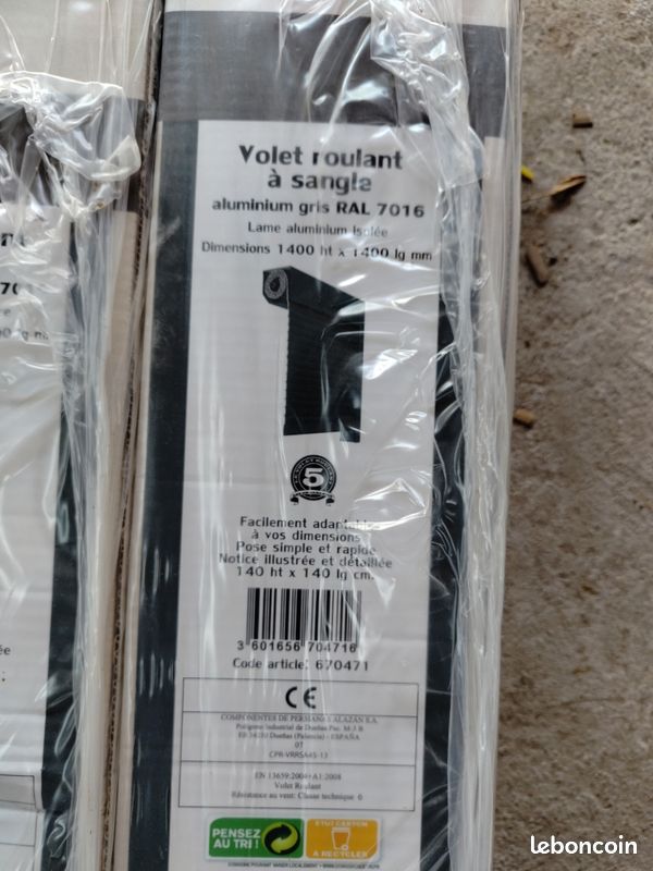 Volet roulant à sangle (image 1)