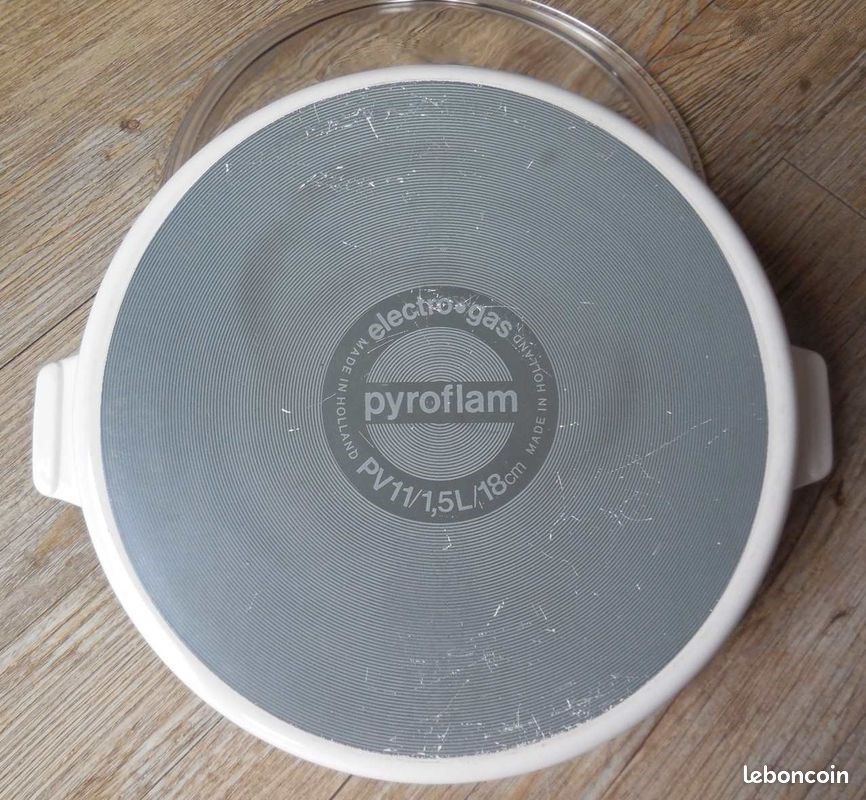 Vintage Plat / sauteuse Pyroflam avec couvercle (image 5)