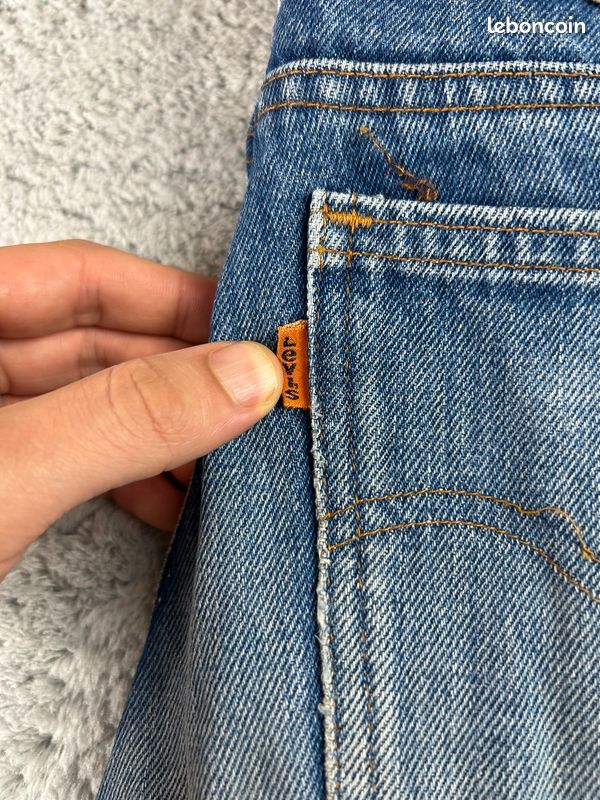 Jean Levi's 639 made in France Bleu Coupe Droite pour femme W31 FR40/42 L34 #LEV.1909 (image 2)