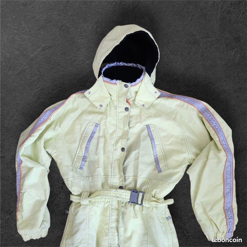 Combinaison De Ski Vintage Rodeo – Rose – Années 70 – Taille Enfant 6 Ans