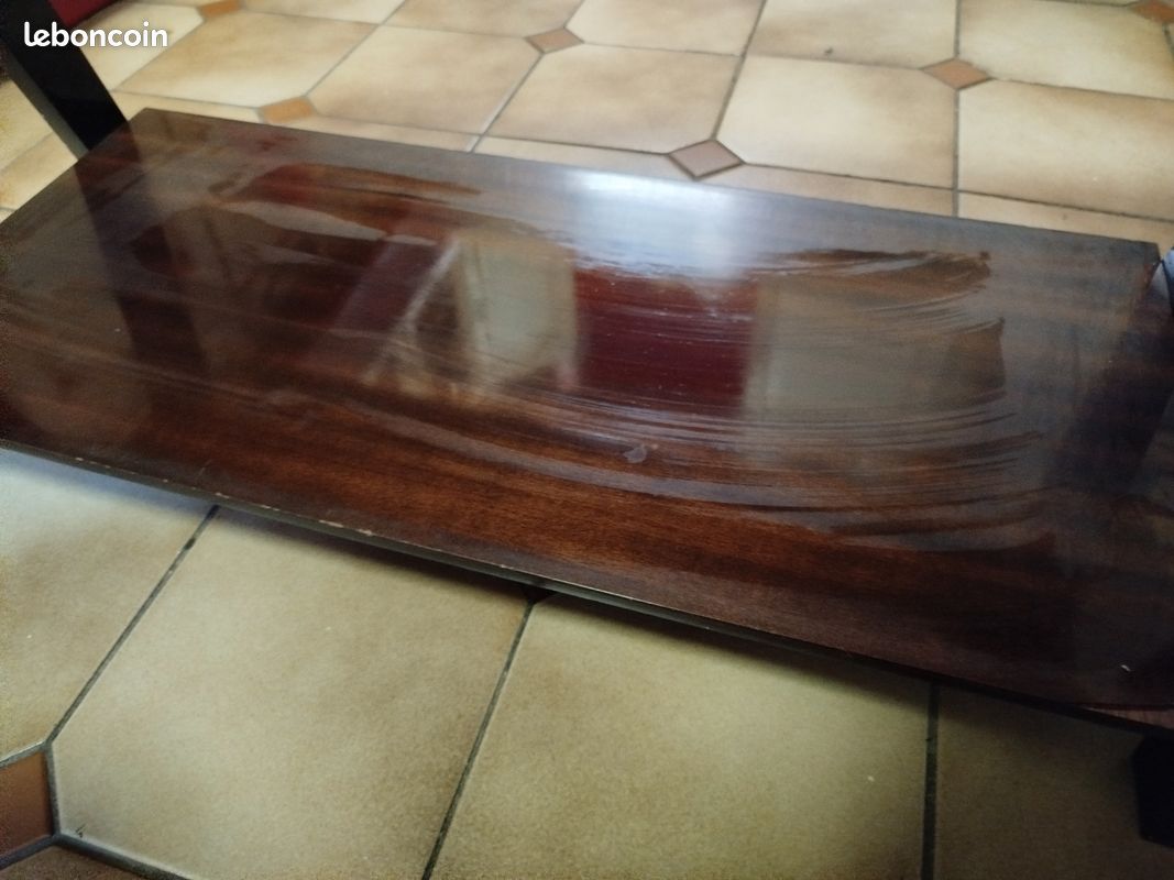 Table basse design vintage teck 1950/60's (image 8)