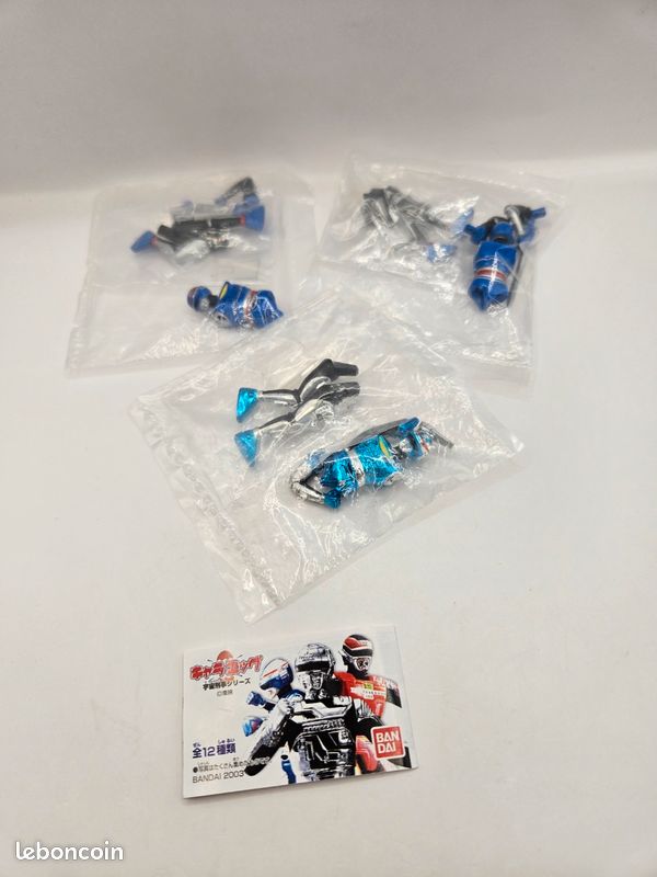 Xor Sharivan Set x3 Pc Gavan Shaider Space Sheriff Gashapon Tokusatsu Metal Hero - Jeux & Jouets