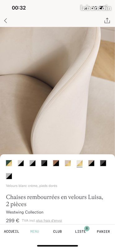 Chaises rembourrées WESTWING - Ameublement