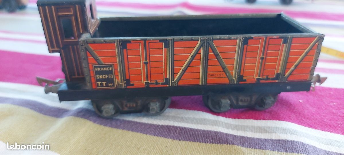 LOT DE 2 : Jep Ancien Wagon Marchandise N°4685 Plateforme