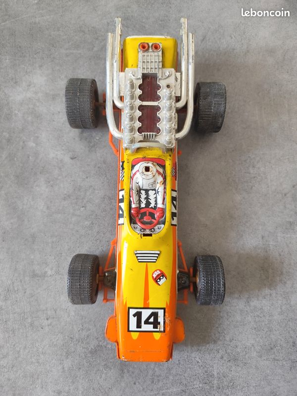 FORMULE 1 COURSE F1 Rico Spain 40cm Honda Shell Michelin Canon Jouet Ancien Tôle EUR 49,00 - FR