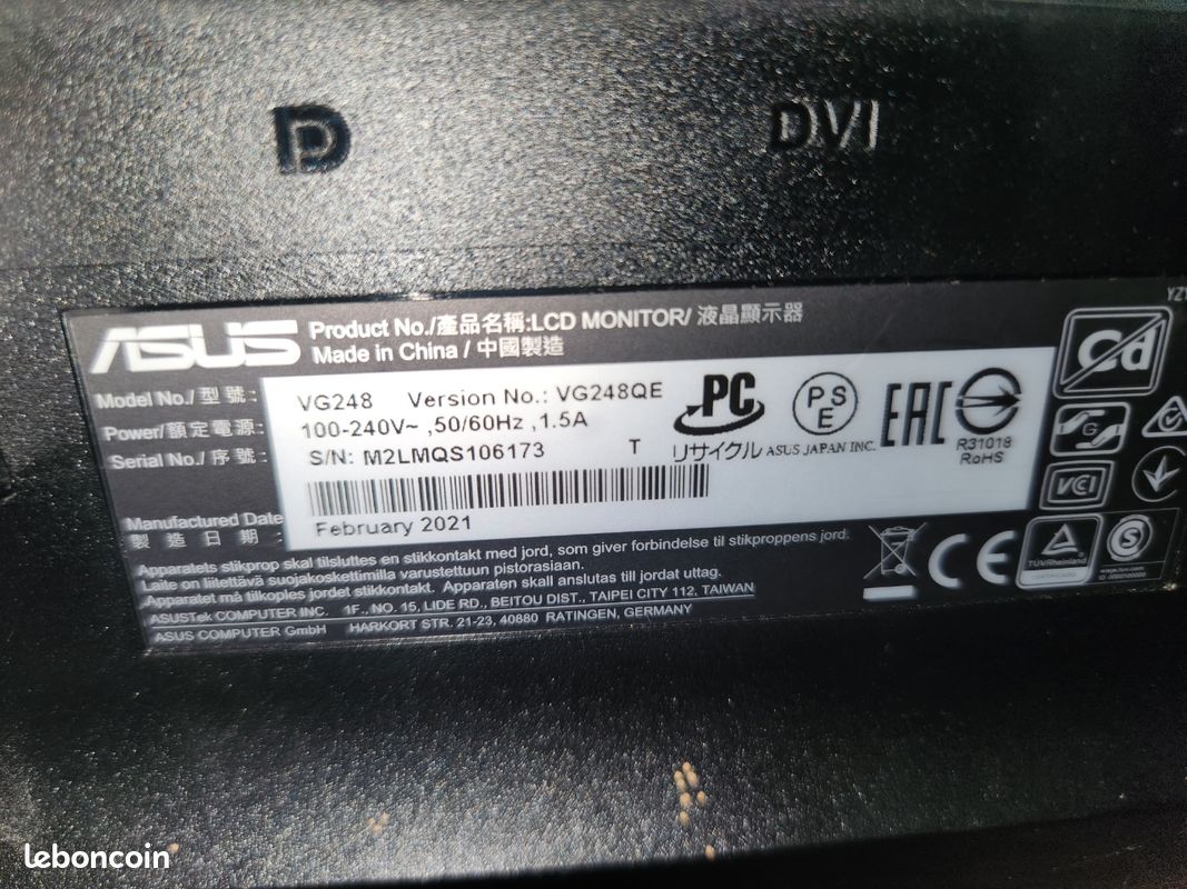 Écran gamer asus 144hz (image 3)