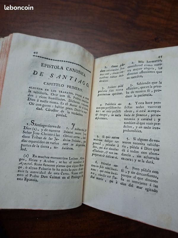 Rare 1787 – VERSION PARAFRÁSTICA DE LAS EPÍSTOLAS CANÓNICAS – RICARDO VALSALOBRE – MADRID (image 12)