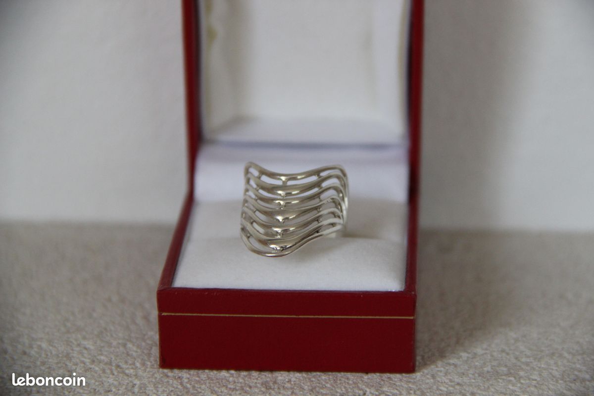 Bague Argent Massif 925 – Taille 52, 5g, Poinçon Testé, Occasion