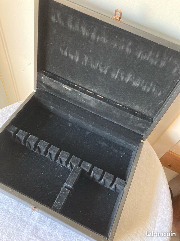 Coffret bois vide pour ménagère (image 1)