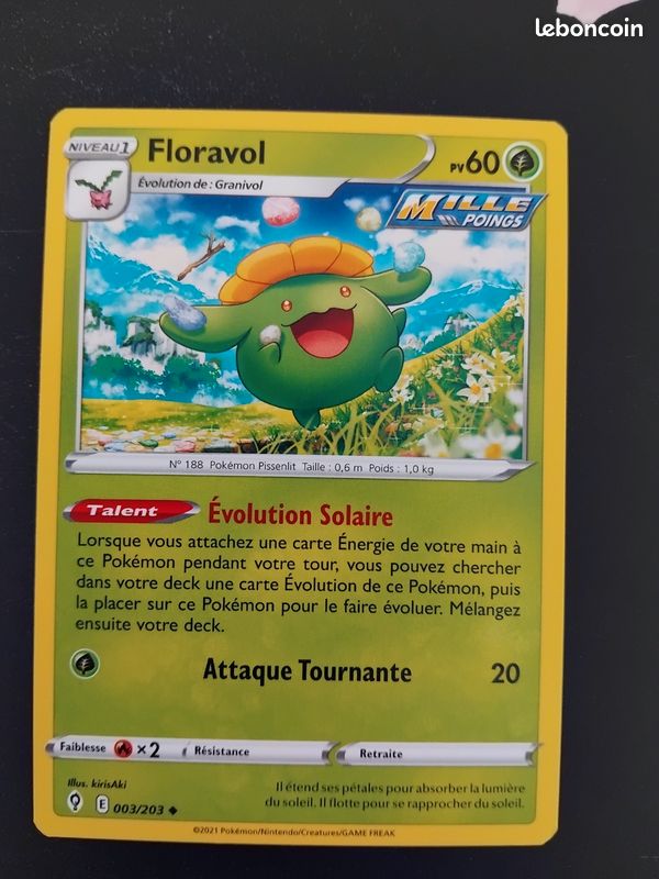 Carte pokémon floravol 003/203 (image 1)