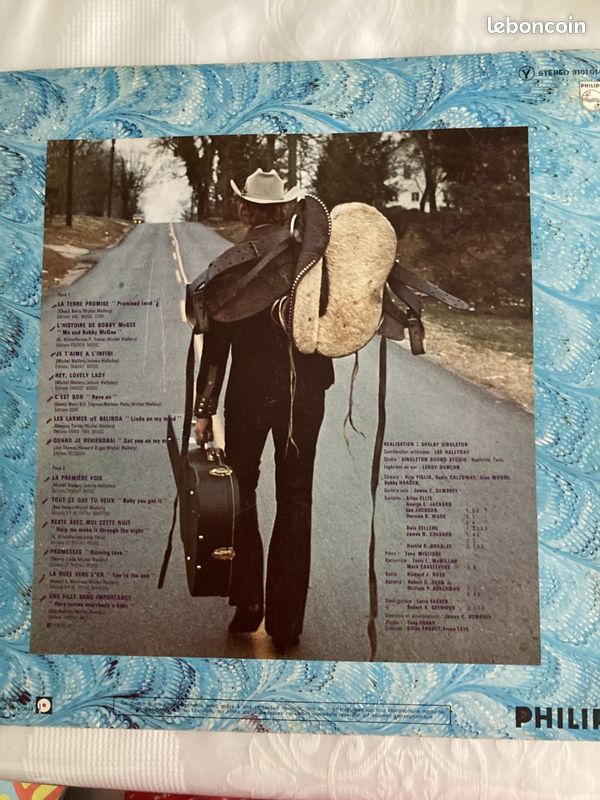 Disque vinyle 33 tours Johnny - La Terre Promise - 10 (image 2)