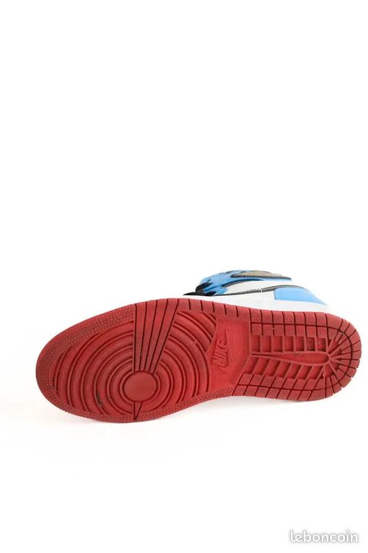 Baskets en cuir verni bleues - Nike (image 5)