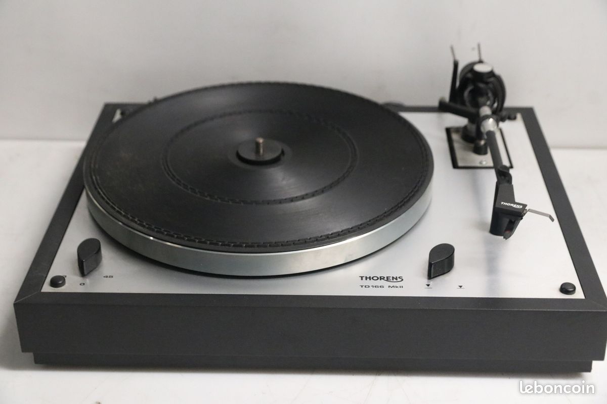 Occasion, fonctionne : Platine vinyle Tourne disque THORENS TD166 MkII (image 1)