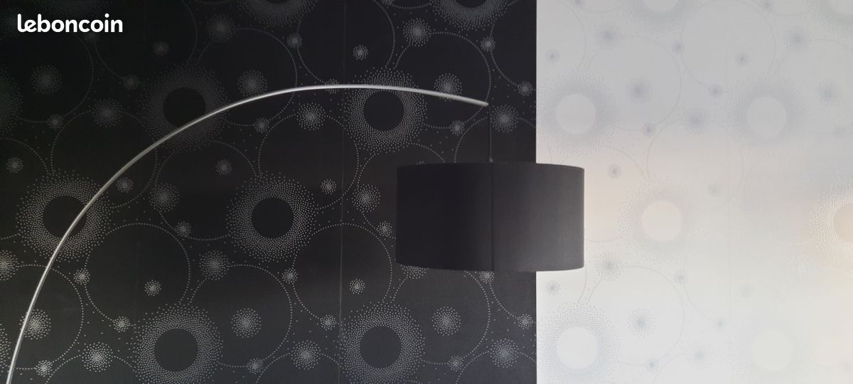 Lampe abat-jour noir (image 2)