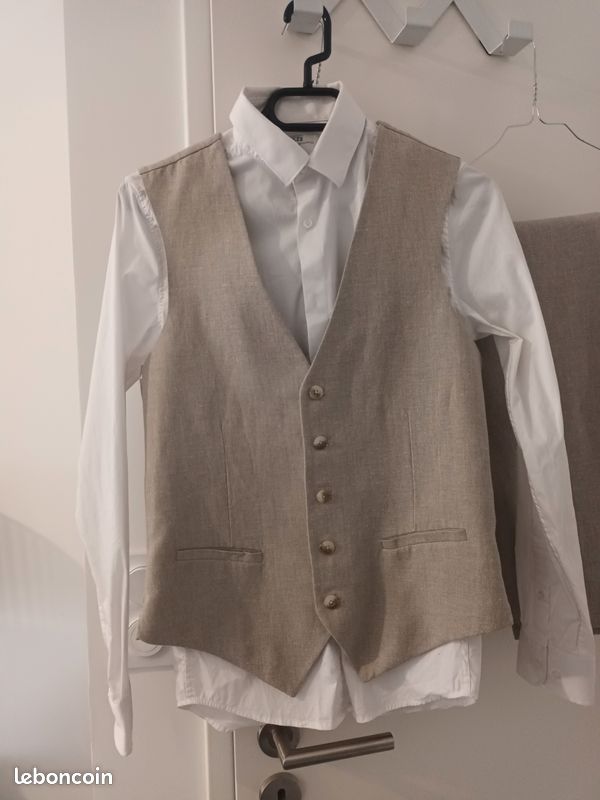 Gilet Costume Homme Jules Hotel Kalinga Echarpe Beige Homme