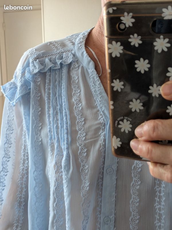 Blouse chemisier dentelle NAF NAF (image 5)