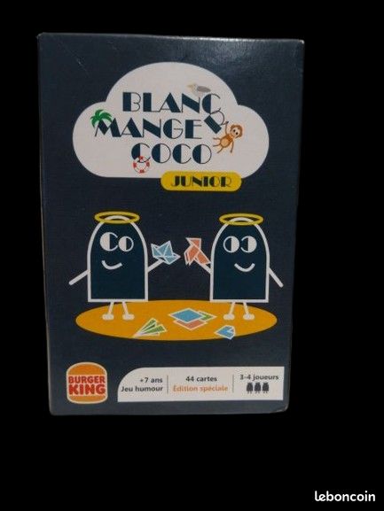 Jeu de cartes Burger King " blanc manger coco " (image 1)