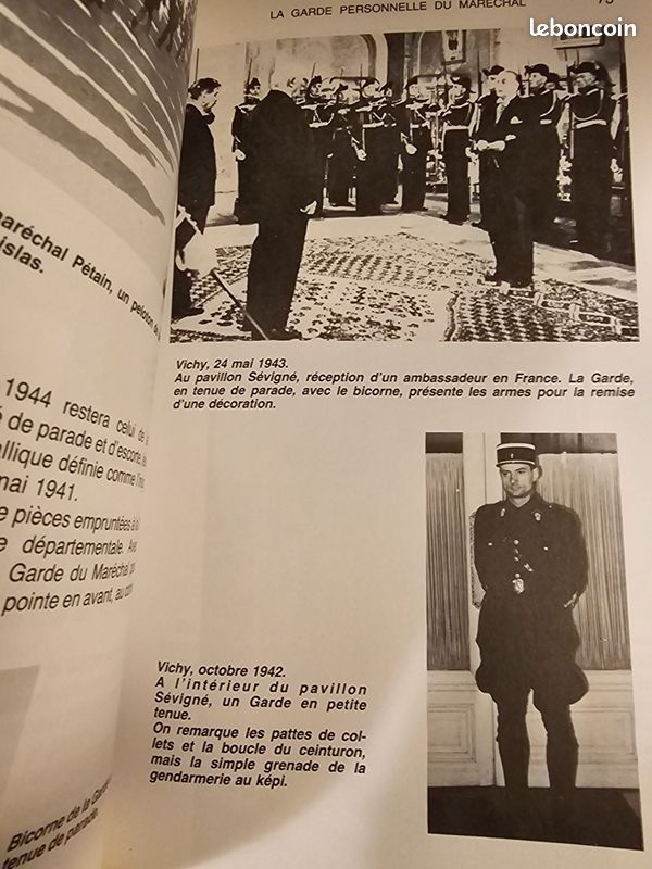 Vichy 1940- 1944. Pierre Philippe Lambert-Gérard Le Marec . Organisations Mouvements Et Unités De L’État Français. 1992 (image 6)