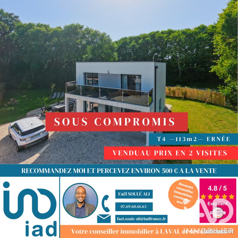 Maison 4 pièces 113 m² · à Ernée · 113 m² · 235 000 €
