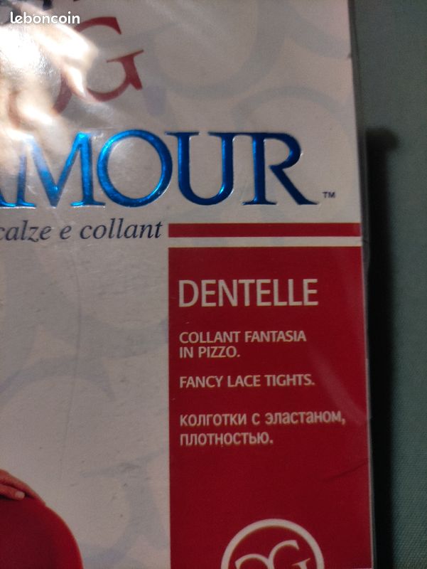 Collant dentelle noir neuf (image 4)