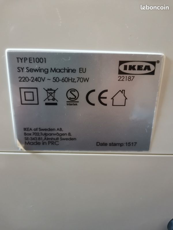 Machine à coudre Ikea Sy (image 3)