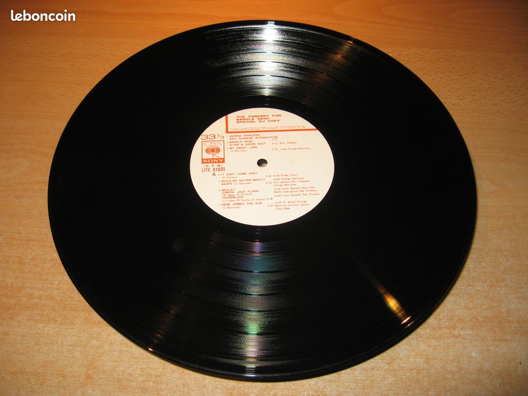 George Harrison-Concert For Bangla Desh -DJ PROMO CBS/Sony Japon-Original 1978-Très Rare (image 2)