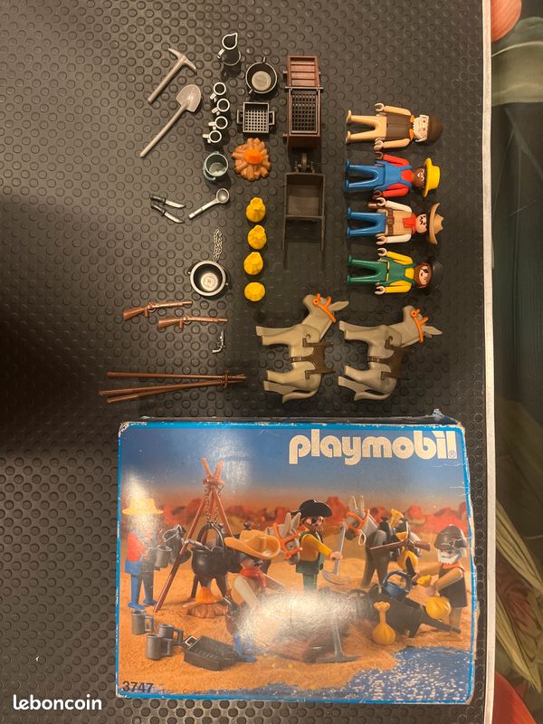 PLAYMOBIL WESTERN - cowboy - chercheur d'or - pépite - gold digger - custom #24W EUR 9,99
