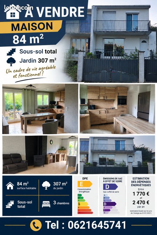 Maison 4 pièces 84 m² · à Le Havre · 84 m² · 169 000 €