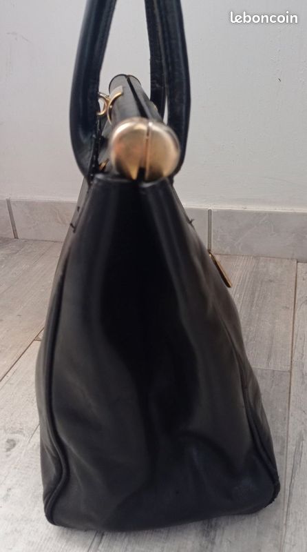 Achat Sac bandoulière marron en cuir au style vintage pour femme - SLIMI LOCK 1 en gros