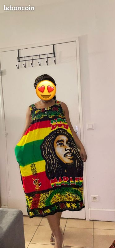 Robe d'été dessin Bob Marley (image 1)
