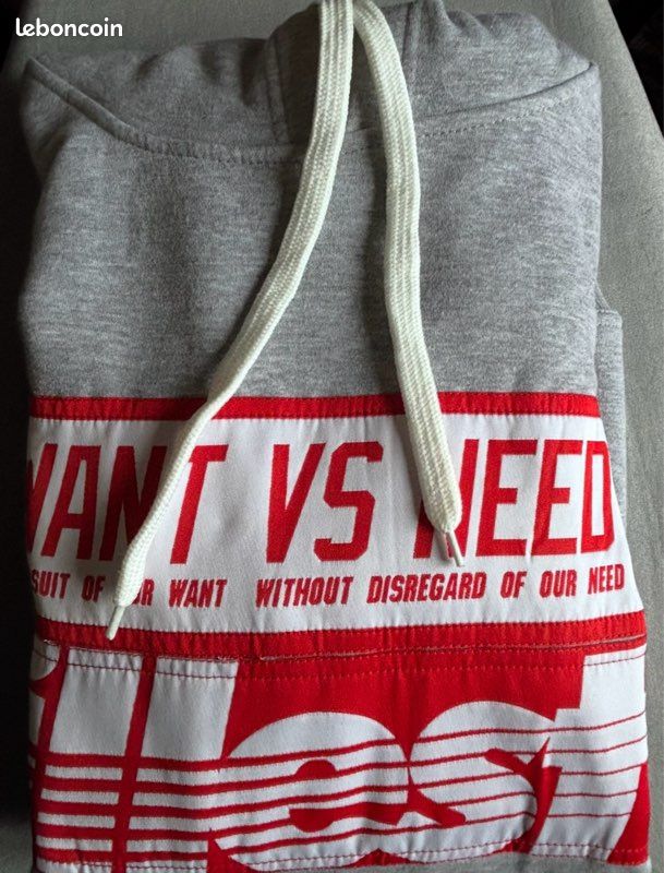 Illest/Want vs Need LARGE Hoodie, taille M, neuf (image 8)