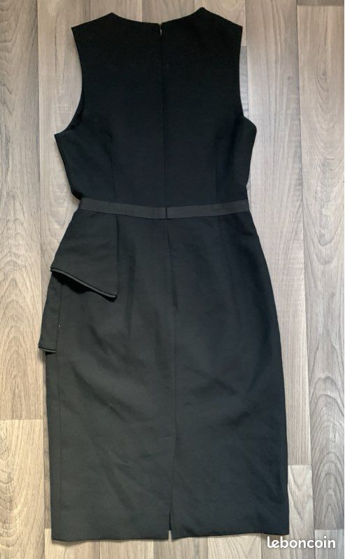 Robe Péplum Noire En Laine Stretch J Crew - Taille 8, Neuf Avec étiquettes