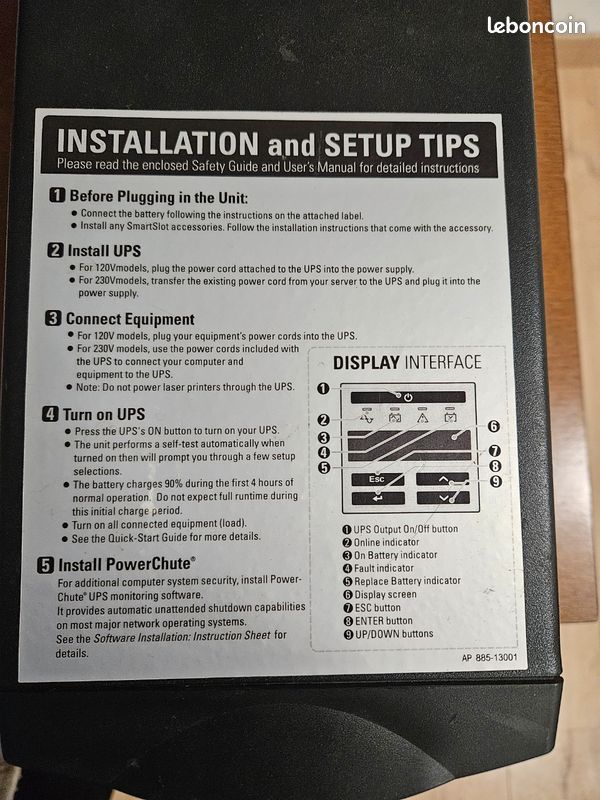 SMART-UPS APC, Liaison interactive, 750 VA, tour, 120 V, 6 prises NEMA 5-15R, port SmartConnect+SmartSlot, AVR, écran LCD (image 4)