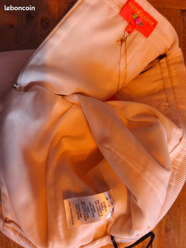 Jupe Manoush Baby Doll / Rose pâle / taille 38 (image 3)