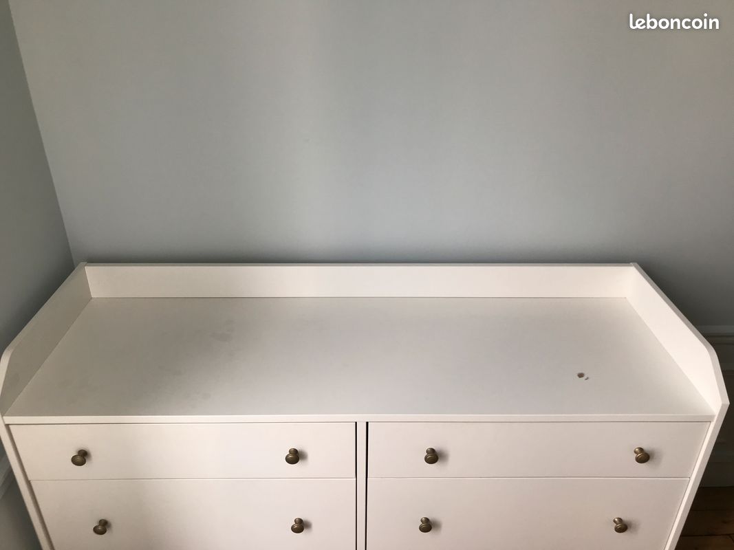 Commode blanche 6 tiroirs HAUGA Ikea (image 7)