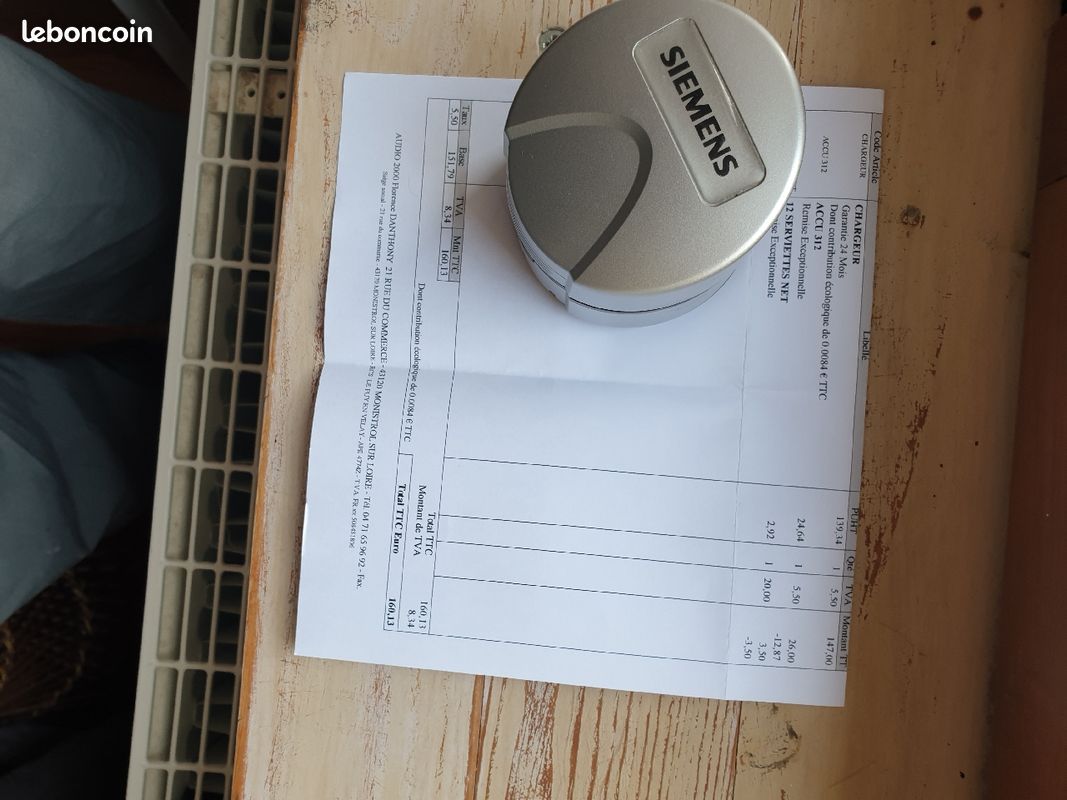 Chargeur SIEMENS 412-L pour sonotone (image 3)