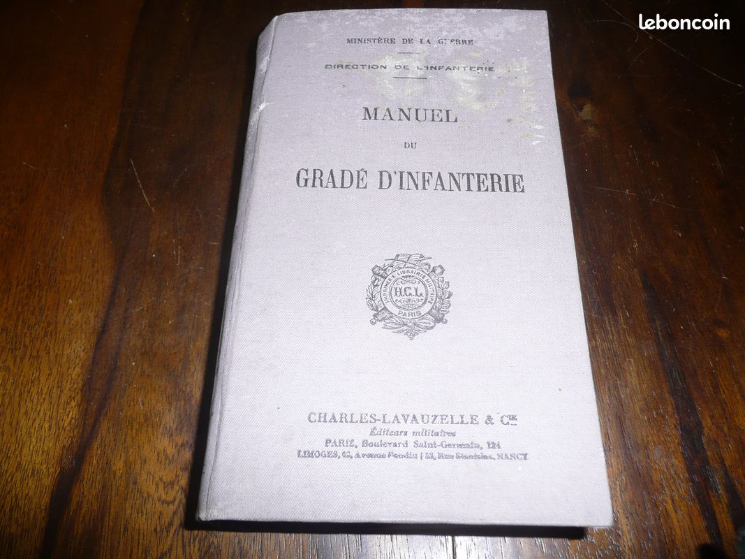 Militaire militaria ministère de la Guerre manuel du gradé d'infanterie 1929 (image 1)