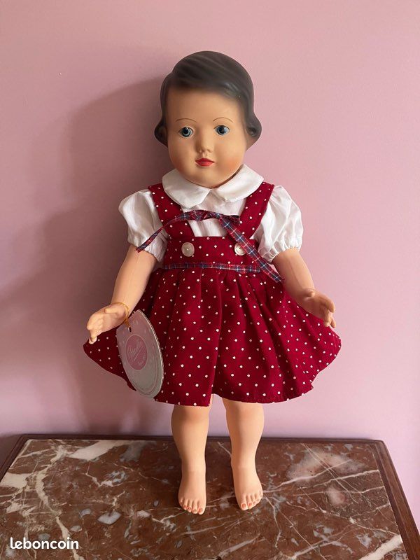 Poupée Petitcollin Laurette 40 Cm – Habit Biarritz – Vintage