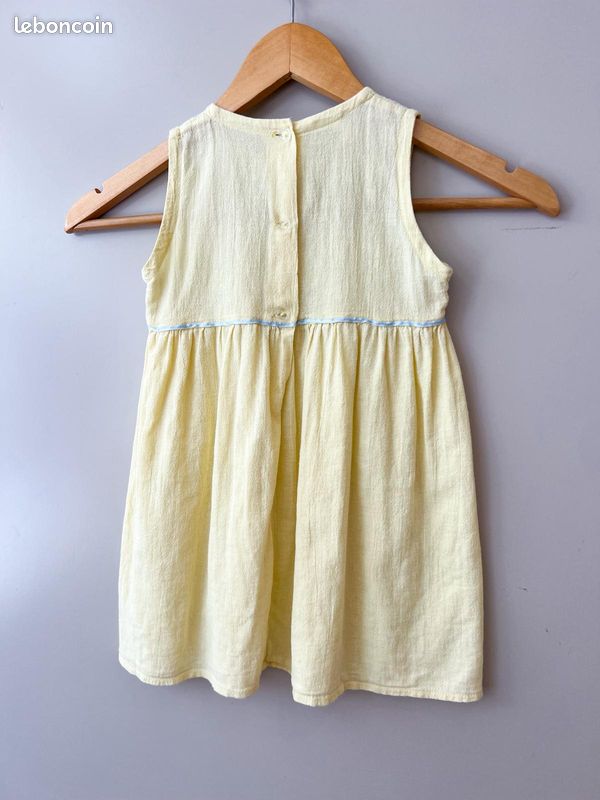 Robe Jaune Brodée Pour Fille 3 Ans Pretty Originals - Superbe Robe D'été, Neuve Avec étiquettes