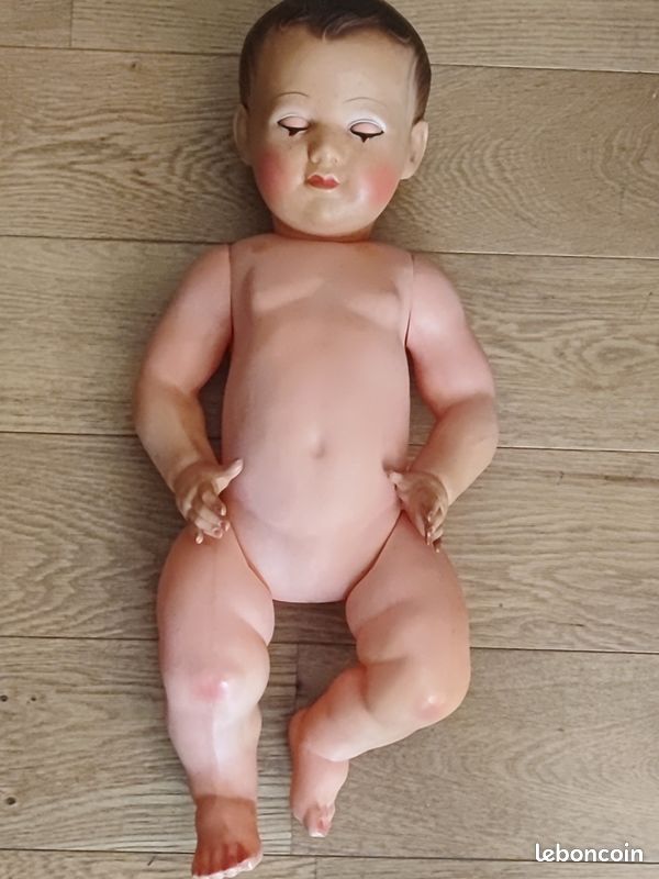 Ancien Baigneur Petit Colin En Celluloïd - Poupée Vintage