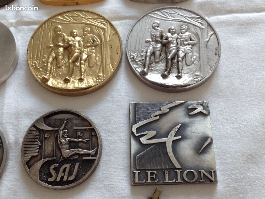 Médaille ronde sport avec bords originaux | Impression photo