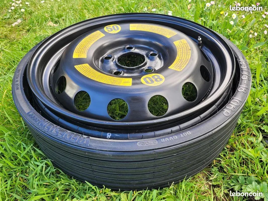 Roue de secours galette pliable gonflable , Taille 18 pouces d'origine Audi Q7 , Touareg , Porche Cayenne Taille 18 pouces (image 1)