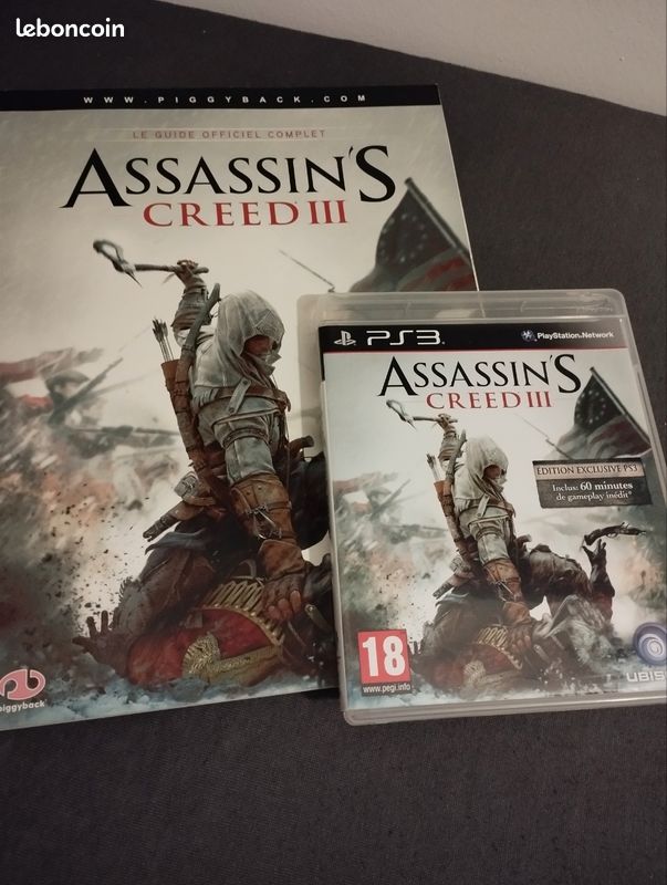 Jeu PS3 Assassin's Creed 3 - Neuf, Scellé, PlayStation 3, Origine France