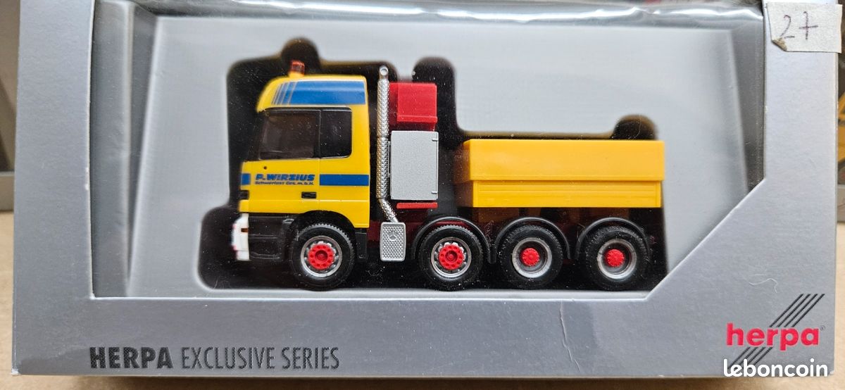 Herpa 1/87 Mercedes EActros 600 Procabin Streamspace - Tracteur Solo Blanc - Neuve échelle 1/87