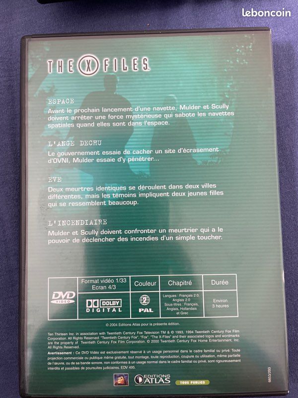 DVD X files saison 1 (image 3)