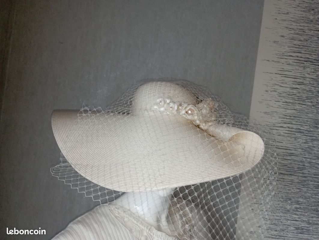Chapeau sisal - Accessoire cheveux - Accessoires - Oui Création Mariage