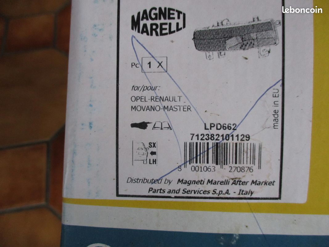 Phare renault master ou opel movano (image 3)