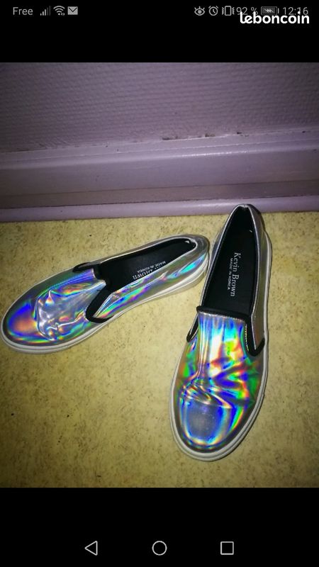 Korean sneakers chaussures vans holographiques (image 1)
