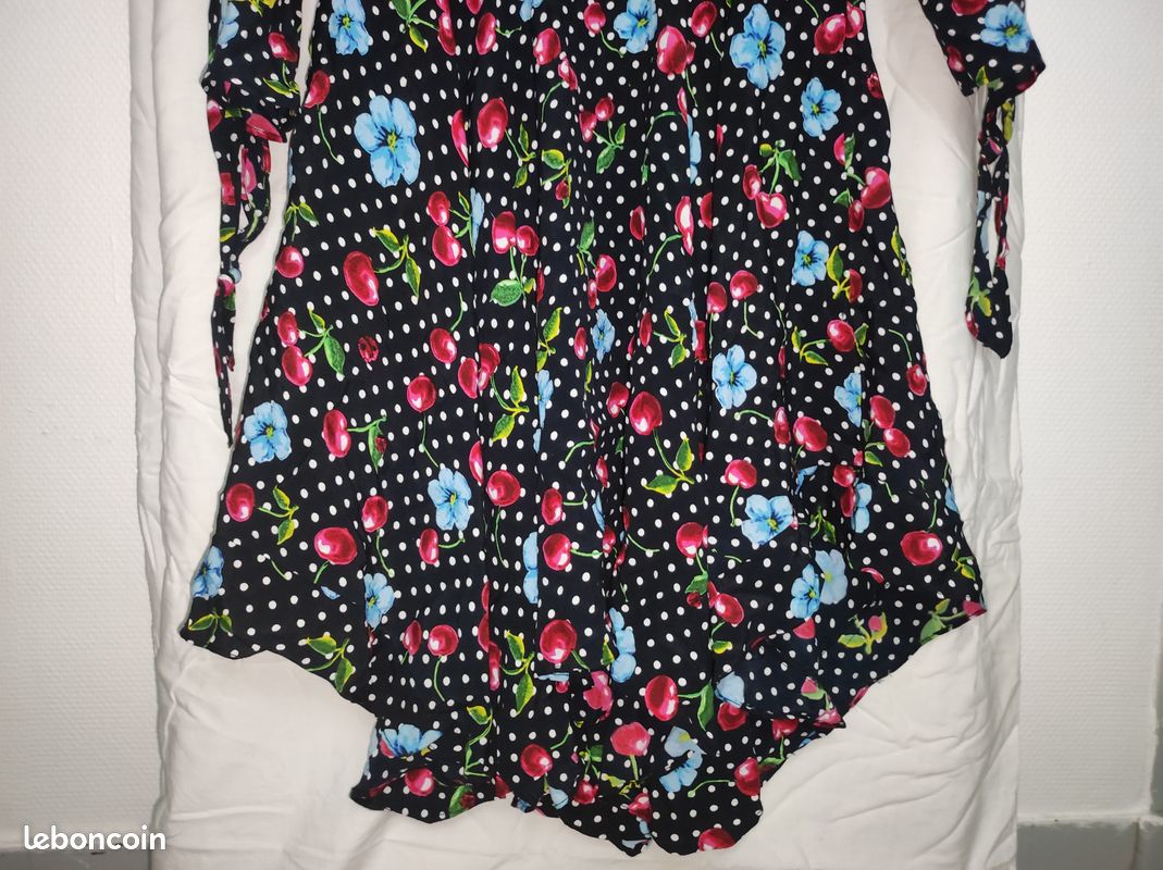 Robe D'été Fleurie Primark - Taille 8 - Manches Ballon - État Très Bon (occasion)