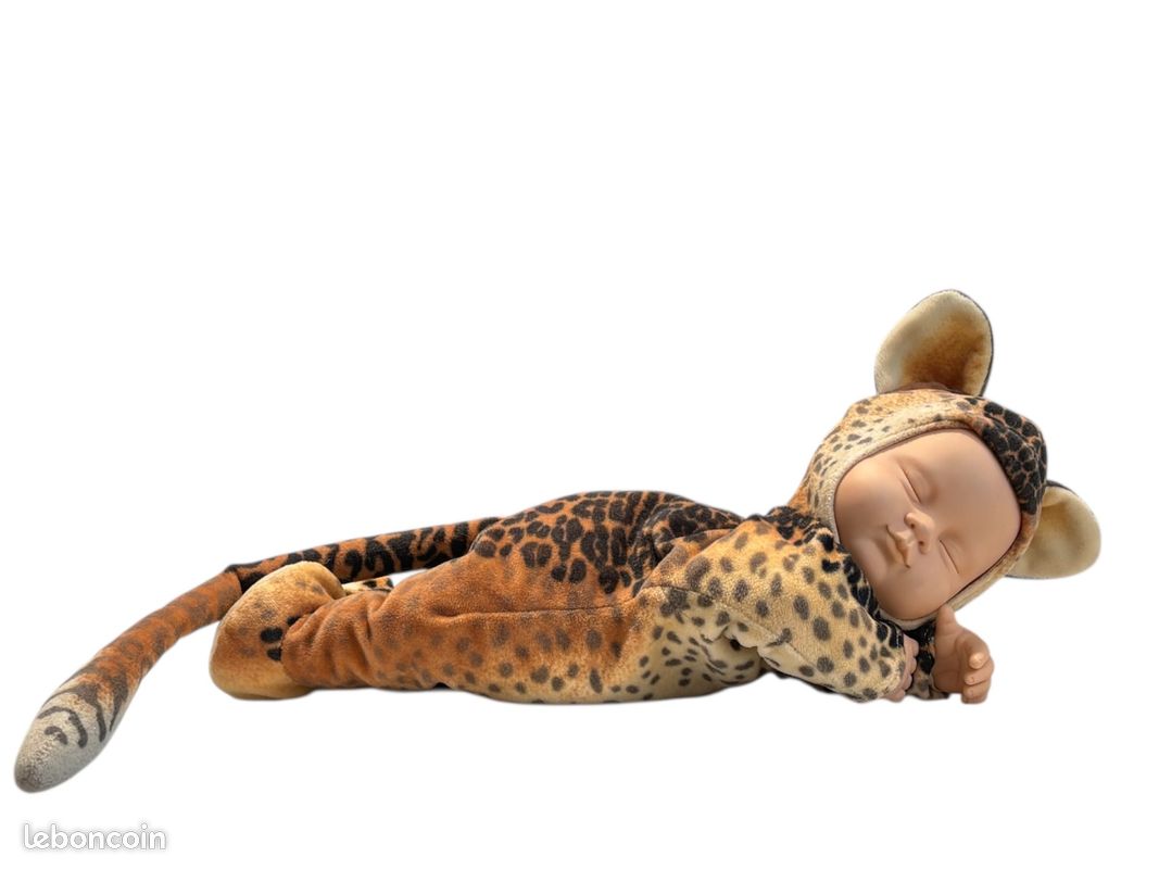Jouet de Collection Poupée Anne Geddes Bébé Léopard (image 1)